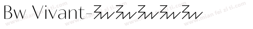 Bw Vivant字体转换